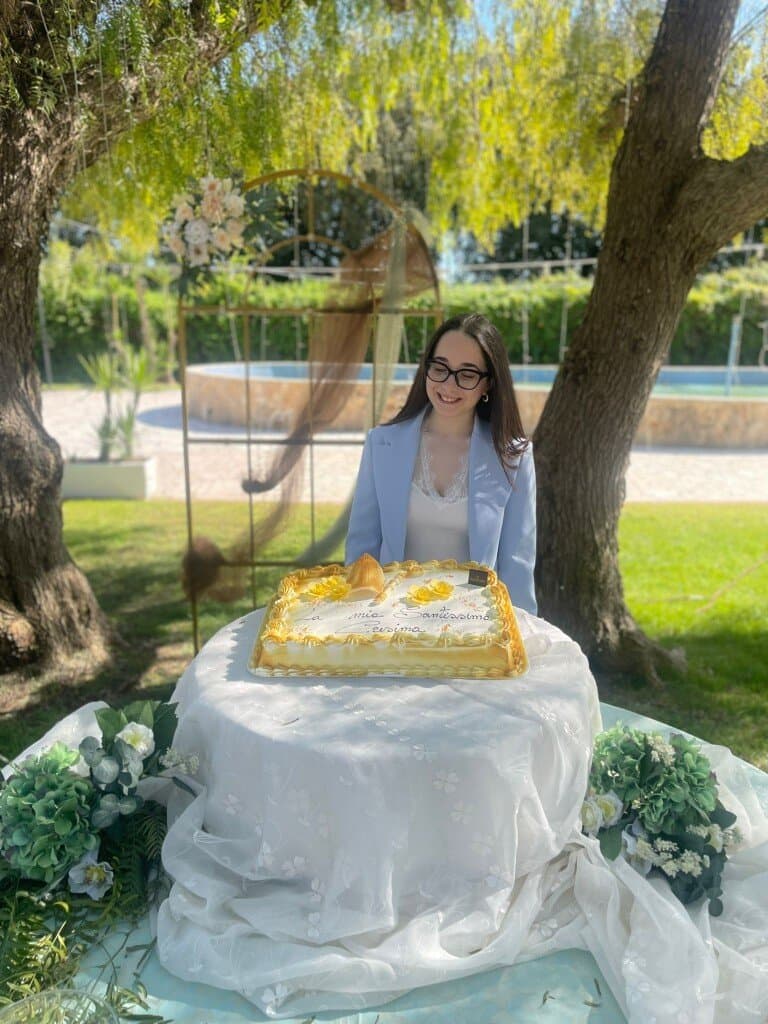 Festeggiamento di cresima in giardino alla Masseria Torricella